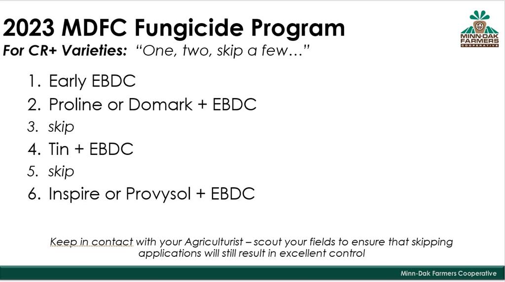 Cercospora MinnDak Farmers Cooperative Wahpeton, ND